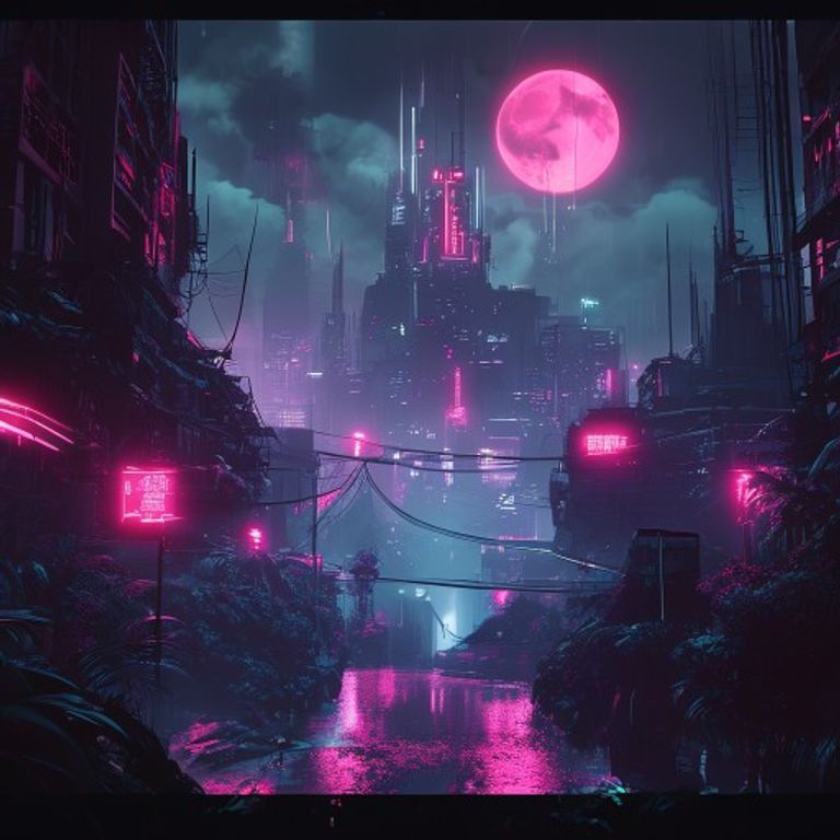 Retro Cyberpunk Digital Design