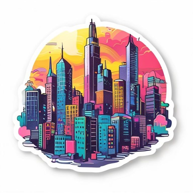 City Pop Sticker