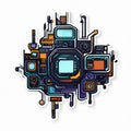 Technical Blueprint Sticker