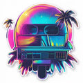 Synthwave Sticker